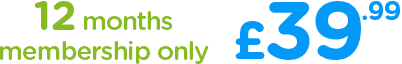 12 months membership only �39.99