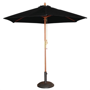CB514 Bolero Round Black Parasol 2.5m Diameter  