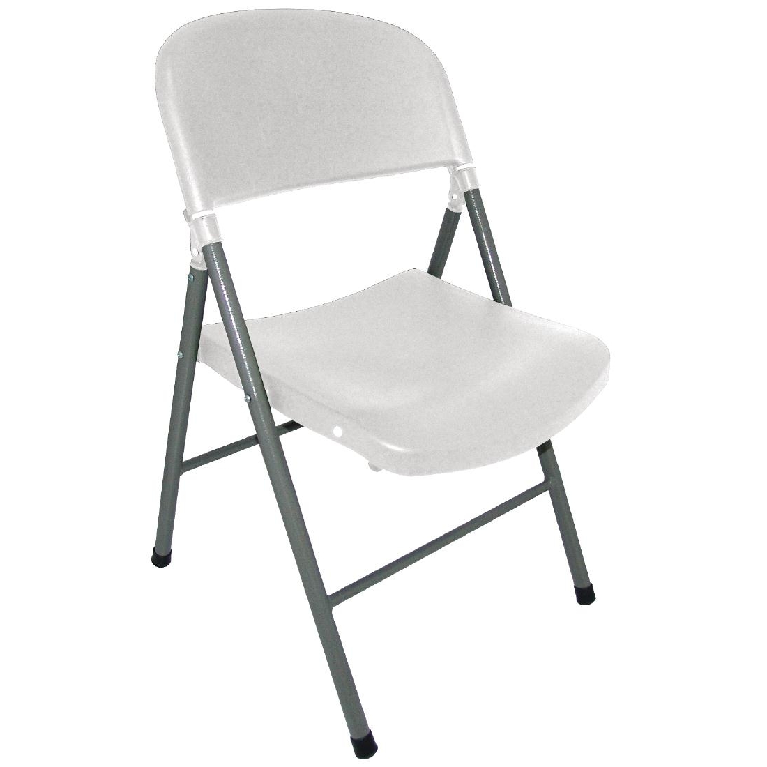 CE692 Bolero Foldaway utility chairs White (Pack of 2)