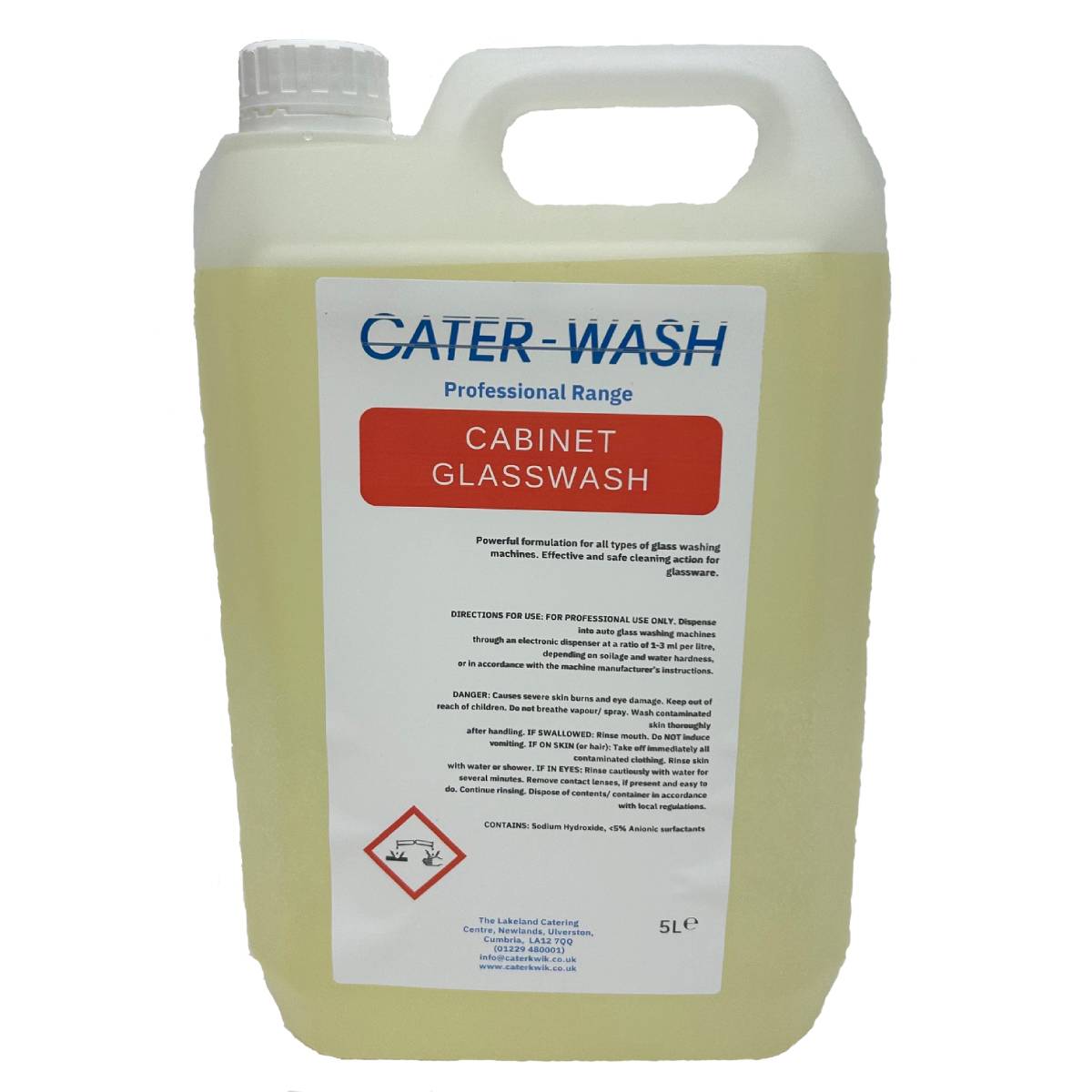 Cater-wash chlorinated glasswash detergent 4 x 5l - CK0080