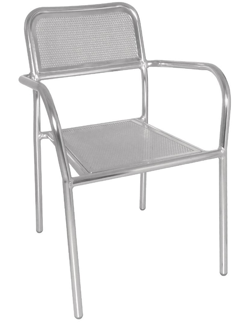 DP921 Bolero Aluminium Bistro Stacking Armchair (Pack of 4)
