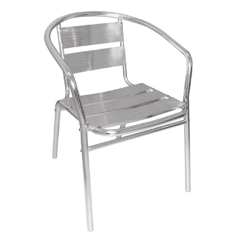 U419 Bolero Aluminium Stacking Chairs (Pack of 4)
